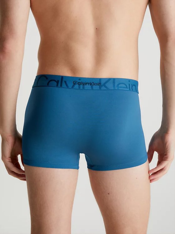 Módní Embossed Icon boxery, Modrá barva, 2023