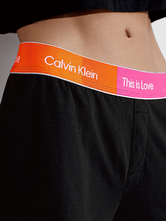 Luxusní This is Love pyžamové triko a kraťasy, Černá barva, XS, S, M