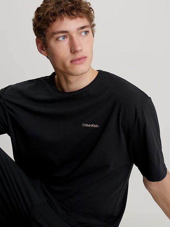 Módní Modern Cotton Holiday pyžamový set, Černá barva, 2023