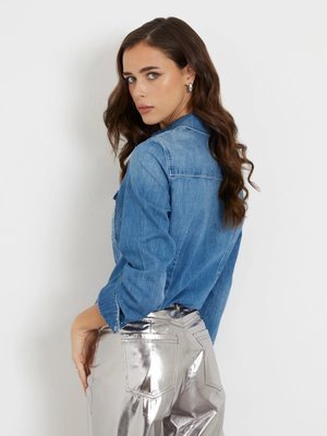 Equity košile – GUESS, Modrá barva Ženy