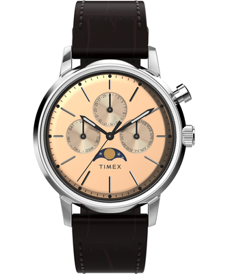 TIMEX – Marlin hodinky, Černá, Stříbrná barva