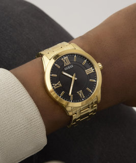 GUESS – Elliot hodinky, Černá, Zlatá barva 1