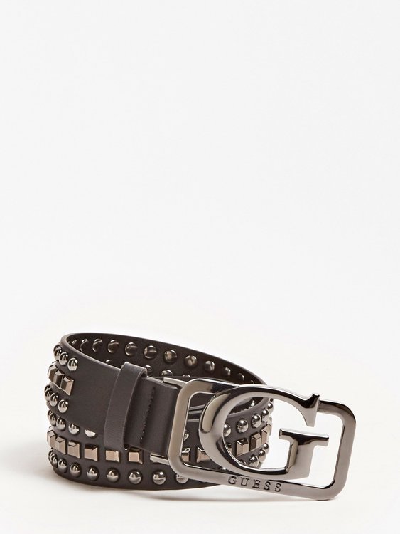 Guess – Stud pásek, Černá barva