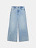 Wide loose jeans Modrá barva Ženy