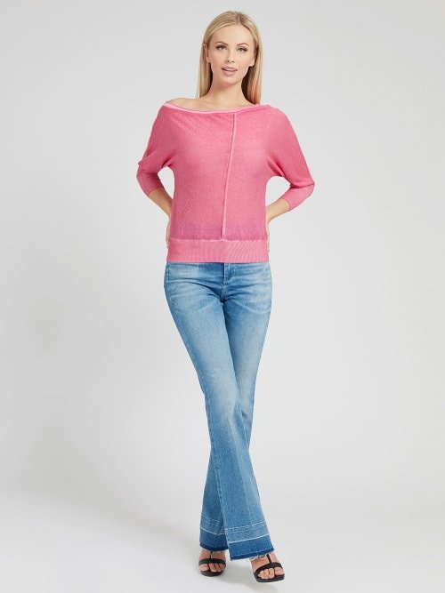 Svetr – Guess, Růžová barva Ženy