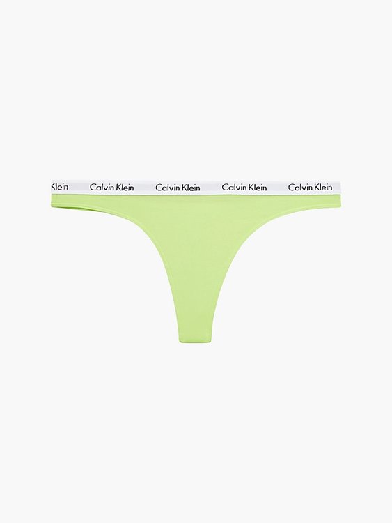 Calvin Klein Underwear – Carousel tanga, Zelená barva