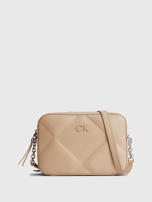 Calvin Klein Jeans – Re-Lock Camera crossbody, Béžová barva