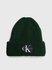 Calvin Klein Jeans – Monologo Beanie čepice, Zelená barva