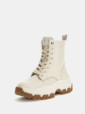 GUESS – Bissonn Kotníková obuv, Krémová barva