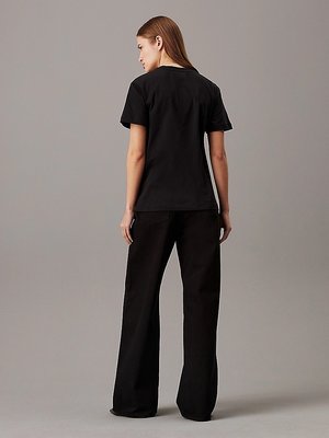 Nano Logo triko – Calvin Klein, Černá barva Ženy