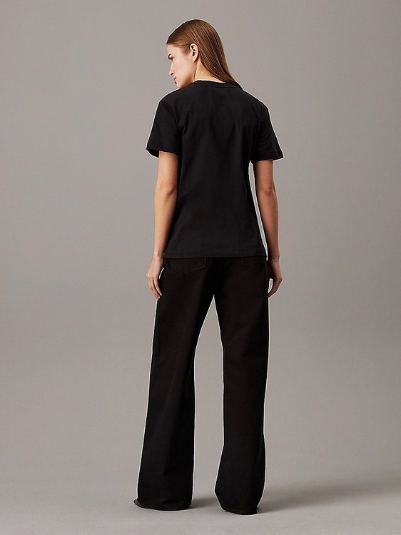 Nano Logo triko – Calvin Klein, Černá barva Ženy