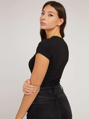 Front logo tričko – Guess, Černá barva Ženy