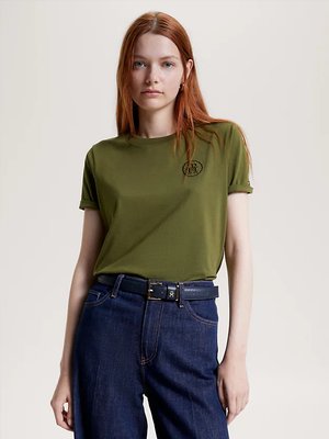 Tommy Hilfiger – Modern Regular triko, Zelená barva
