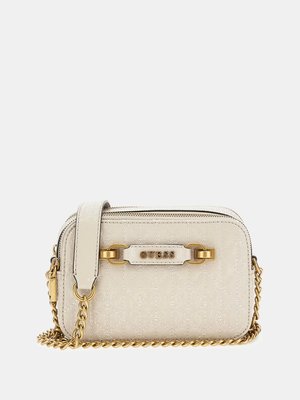 GUESS – Aveta crossbody, Krémová barva