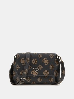 GUESS – Meridian Flap crossbody, Hnědá barva