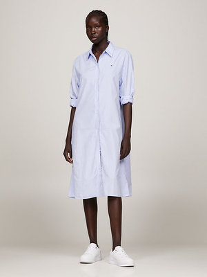 Tommy Hilfiger – Essential Knee šaty, Modrá barva
