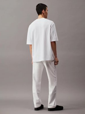 Premium Monologo triko – Calvin Klein Jeans, Bílá barva Muži