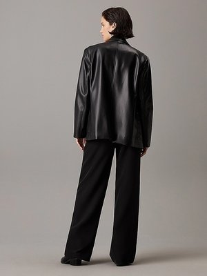 Faux Leather bunda – Calvin Klein Jeans, Černá barva Ženy