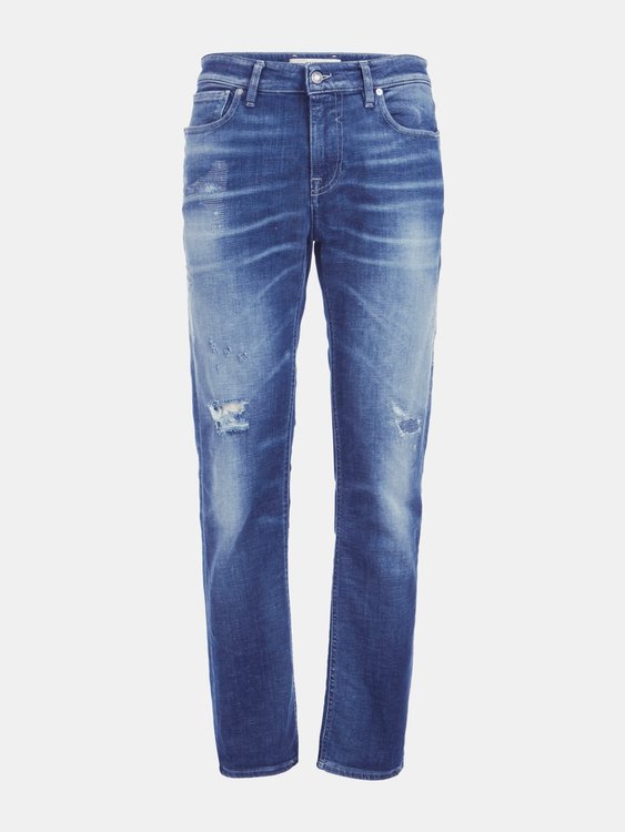 Luxusní Slim Fit jeans, Modrá barva