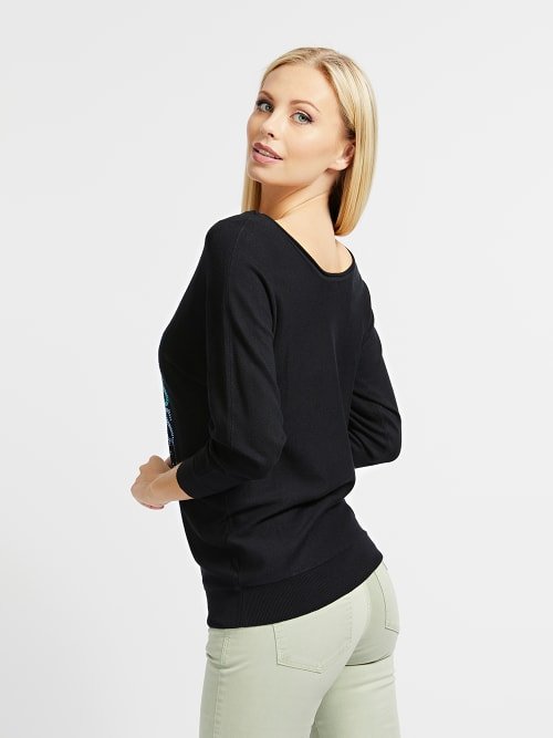 Módní W1YR0NZ2NQ0-JBLK SVETR, 2021