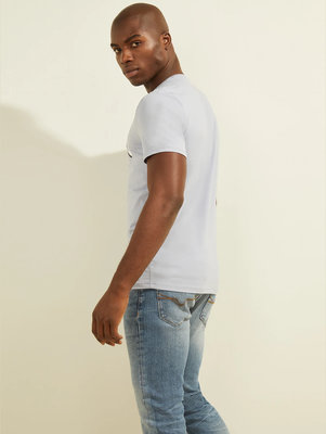 Módní Logo tričko, Modrá barva, 2022