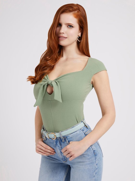 Valeriana top – Guess, Khaki barva Ženy