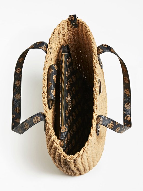 Guess – Lilica bucket kabelka, Krémová barva 2