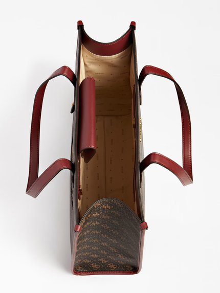 Módní Silvana kabelka, Černá, Červená, Hnědá barva, 2022