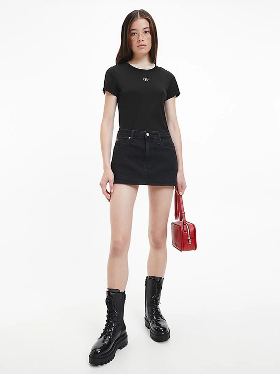 Micro triko – Calvin Klein Jeans, Černá barva Ženy