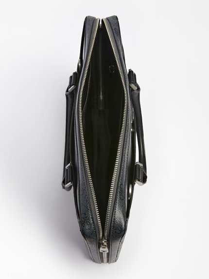 Módní Vezzola taška na notebook, Černá barva, 2023