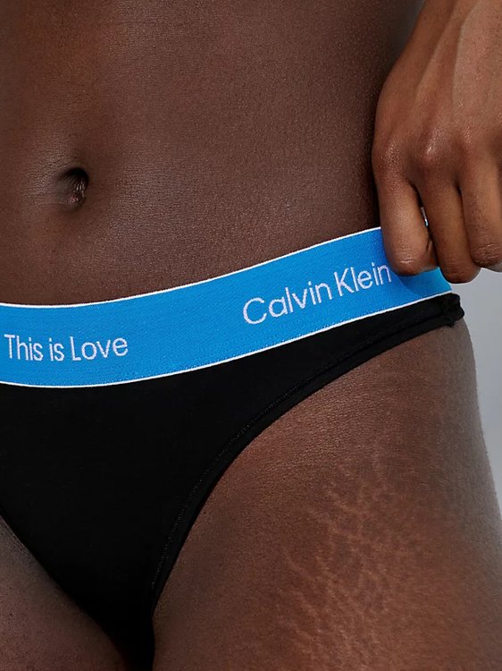 Luxusní This is Love tanga, Černá barva, XS, S, M