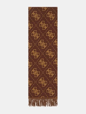 GUESS – Nolana 4G šála, Hnědá barva