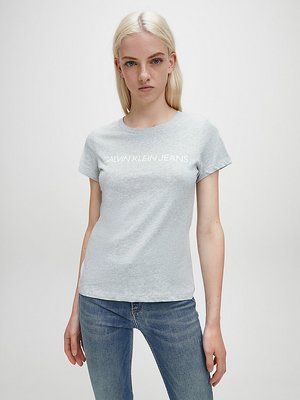 Calvin Klein Jeans – Triko - Core Institutional Logo S, Šedá barva