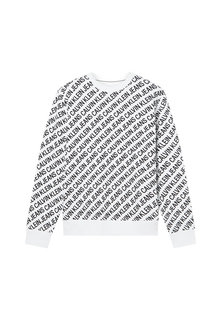 Calvin Klein Jeans – Logo mikina, Bílá, Černá barva