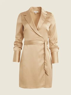 Adair šaty Béžová, Hnědá barva Ženy