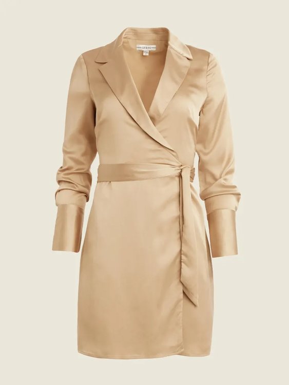 Adair šaty Béžová, Hnědá barva Ženy