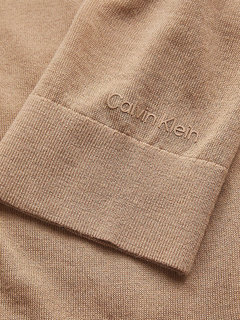 Calvin Klein – Essential merino svetr, Krémová barva 1
