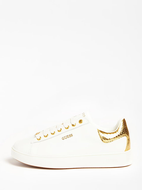 Melania tenisky – Guess, Bílá, Zlatá barva Ženy