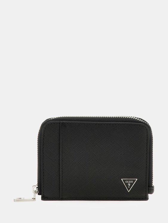 GUESS – Certosa Saffiano peněženka, Černá barva