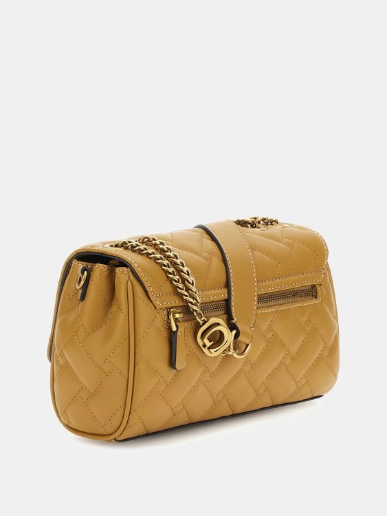 Gracelynn crossbody – GUESS, Hnědá, Žlutá barva Ženy