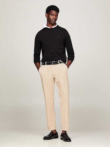 Módní 1985 Crew Neck svetr, Černá barva, 2024