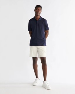 Luxusní Smooth Cotton polo, Modrá barva, S, M, L, XL