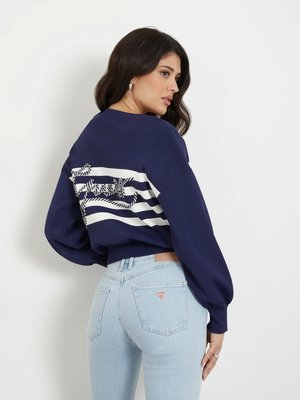 Rachel svetr – GUESS, Modrá barva Ženy