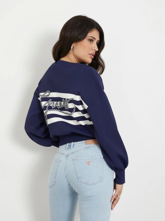 Rachel svetr – GUESS, Modrá barva Ženy