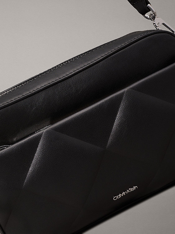 Luxusní Diamond Quilt crossbody, Černá barva, OS