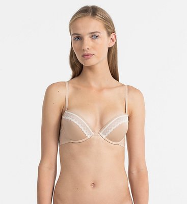 Calvin Klein Underwear – Podprsenka, Béžová barva
