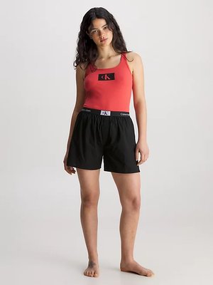 Calvin Klein Underwear – 1996 Rib pyžamový set, Černá, Červená barva