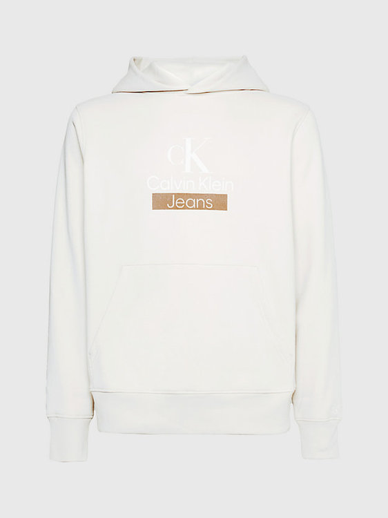 Stacked Archival mikina Bílá, Krémová barva Muži