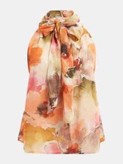 Luxusní Katia top, Multi, Oranžová barva, S, M