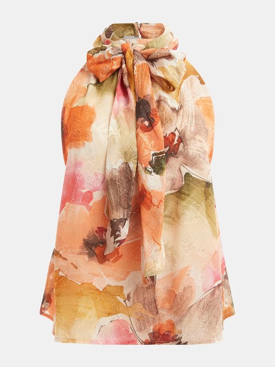 Luxusní Katia top, Multi, Oranžová barva, S, M